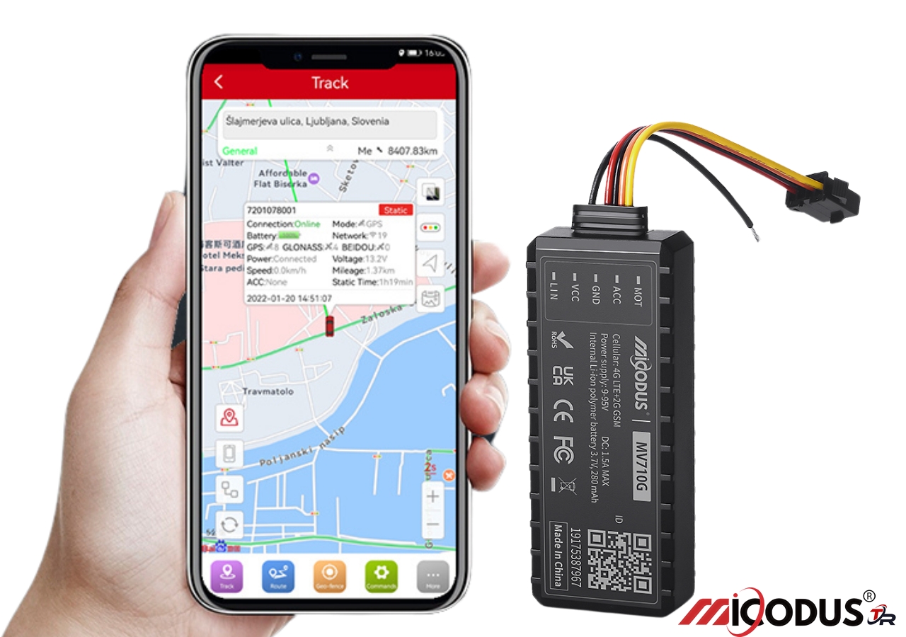 MV710G 4G GPS Araç Takip Cihazı – Motosiklet ve Otomobil Uyumu