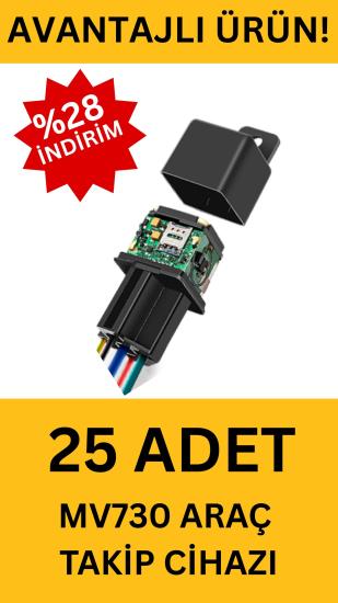 25x MV730 Araç Takip Cihazı – GPS, Yakıt Kesme