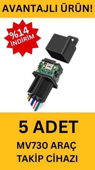 5x MV730 Araç Takip Cihazı – GPS, Yakıt Kesme